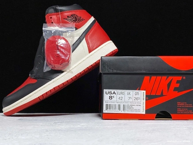 Rep Air 555088-610 High OG Toe 1 Jordan Retro Bred 0801